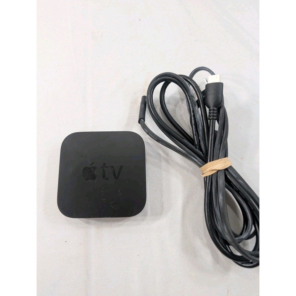 Apple TV 3rd Generation Digital 1080p HD Streamer w/Power Cord No Remote N
